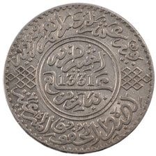 Munten, Marokko, Yusuf, Rial, 10 Dirhams, 1912, bi-Bariz, Paris, PR+, Zilver