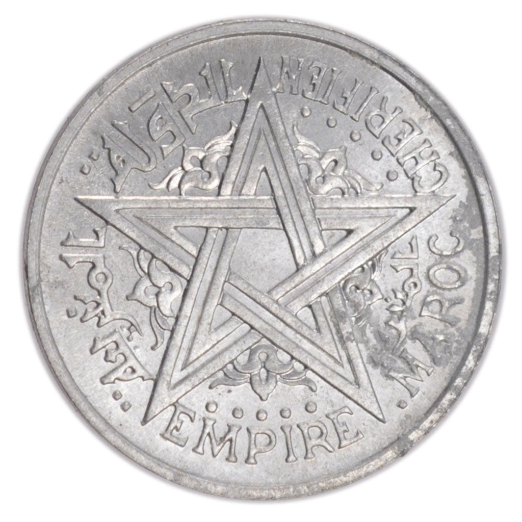 Morocco, 2 Francs, 1950, MS(60-62), Aluminium, Lecompte #235, 1.20