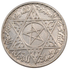 Morocco, 200 Francs, 1953, AU(55-58), Silver, Lecompte #291, 8.00