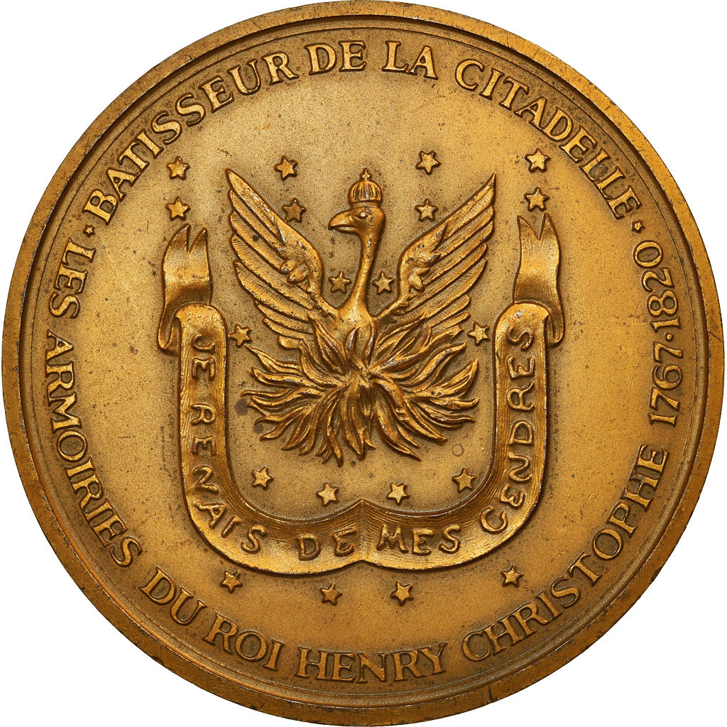 Francia, medalla, UNESCO, La Citadelle, Haiti, 1981, Paryski, MBC+, Bronce