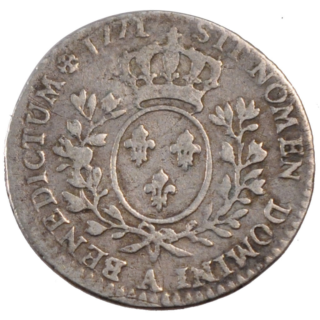 FRANCE, 1/10 Écu à la vieille tête, 12 Sols, 1/10 ECU, 1771, Paris, KM #550.1, V