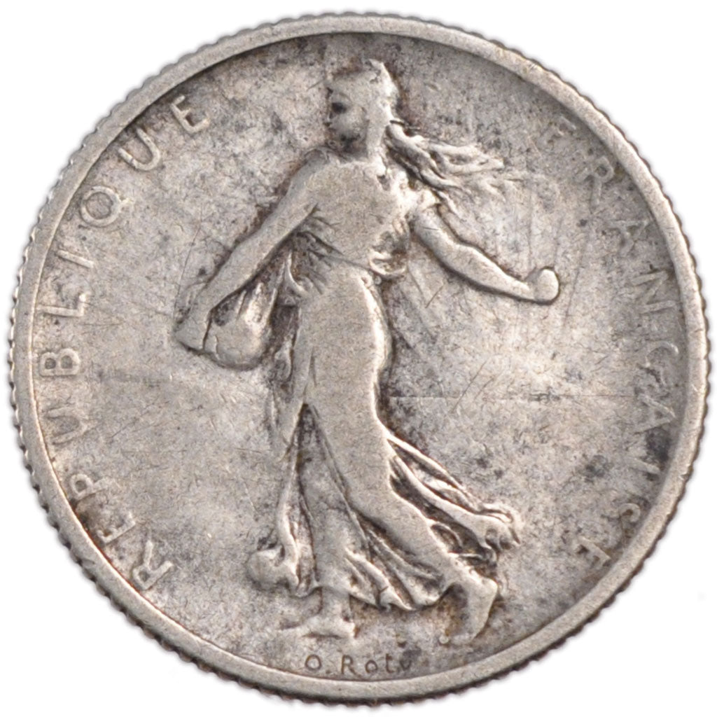 FRANCE, 1 Franc, 1900, VF(20-25), Silver, Gadoury #467, 4.90