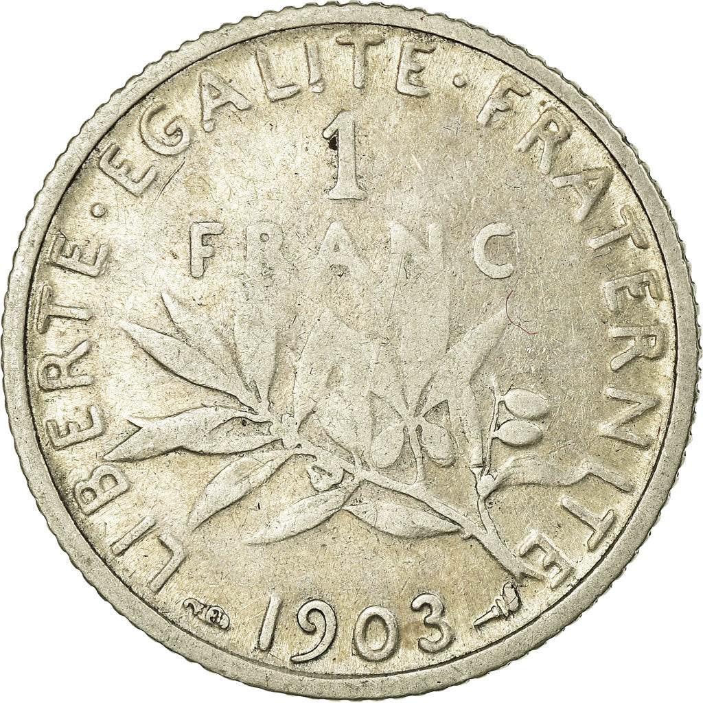 Monnaie, France, Semeuse, Franc, 1903, TB, Argent, Gadoury:467