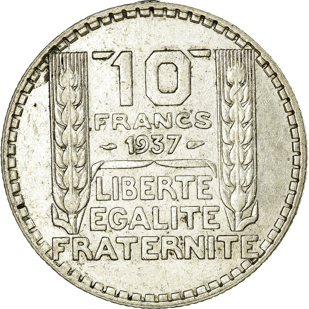 Coin, France, Turin, 10 Francs, 1937, EF(40-45), Silver, Gadoury:801