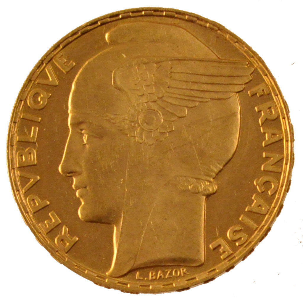 FRANCE, Bazor, 100 Francs, 1936, Paris, KM #880, MS(60-62), Gold, Gadoury...