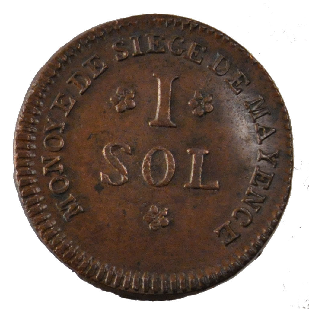 Coin, German States, MAINZ, Friedrich Karl Josef, Sol, 1793, Mayence, MS(60-62)