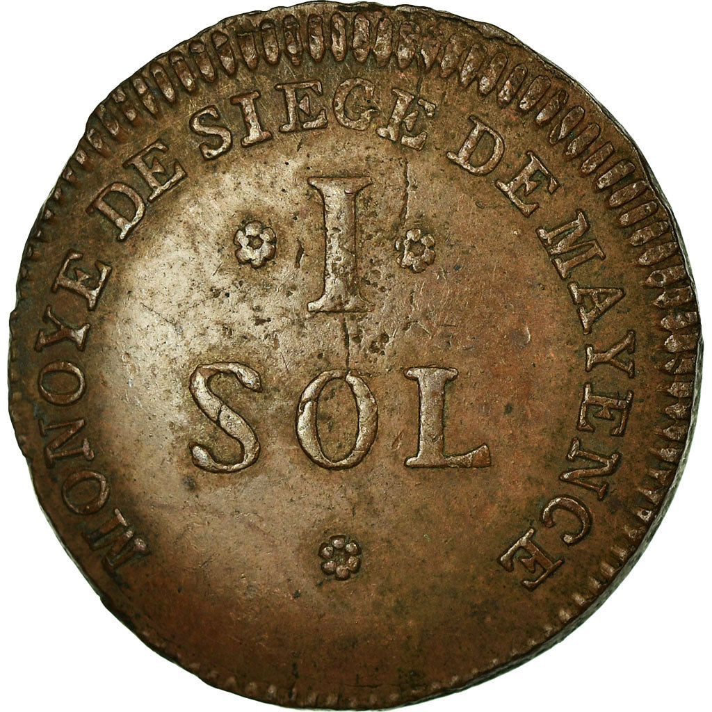 Coin, German States, MAINZ, Friedrich Karl Josef, Sol, 1793, Mayence, MS(60-62)