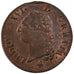 FRANCE, Sol ou sou, Sol, 1791, Rouen, KM #578.3, MS(60-62), Copper, Gadoury...