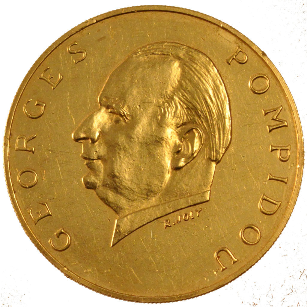 Gabon, 5000 Francs, 1971, KM #11, AU(55-58), Gold, 17.52