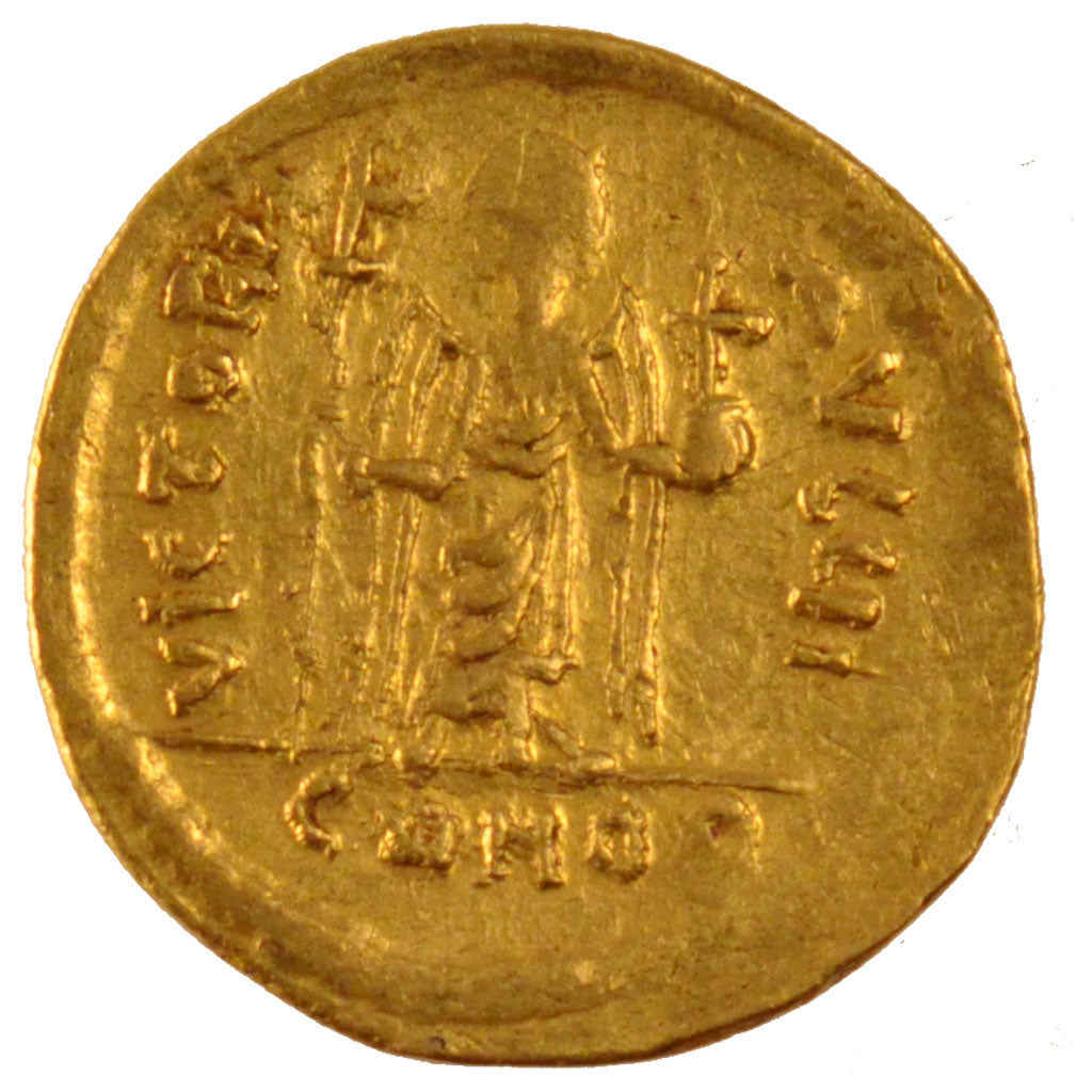 Phocas 602-610, Solidus, Constantinople, AU(50-53), Gold, 4.36