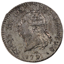 FRANCE, 30 sols françois, 30 Sols, 1791, Paris, MS(60-62), Silver, Gadoury #39,