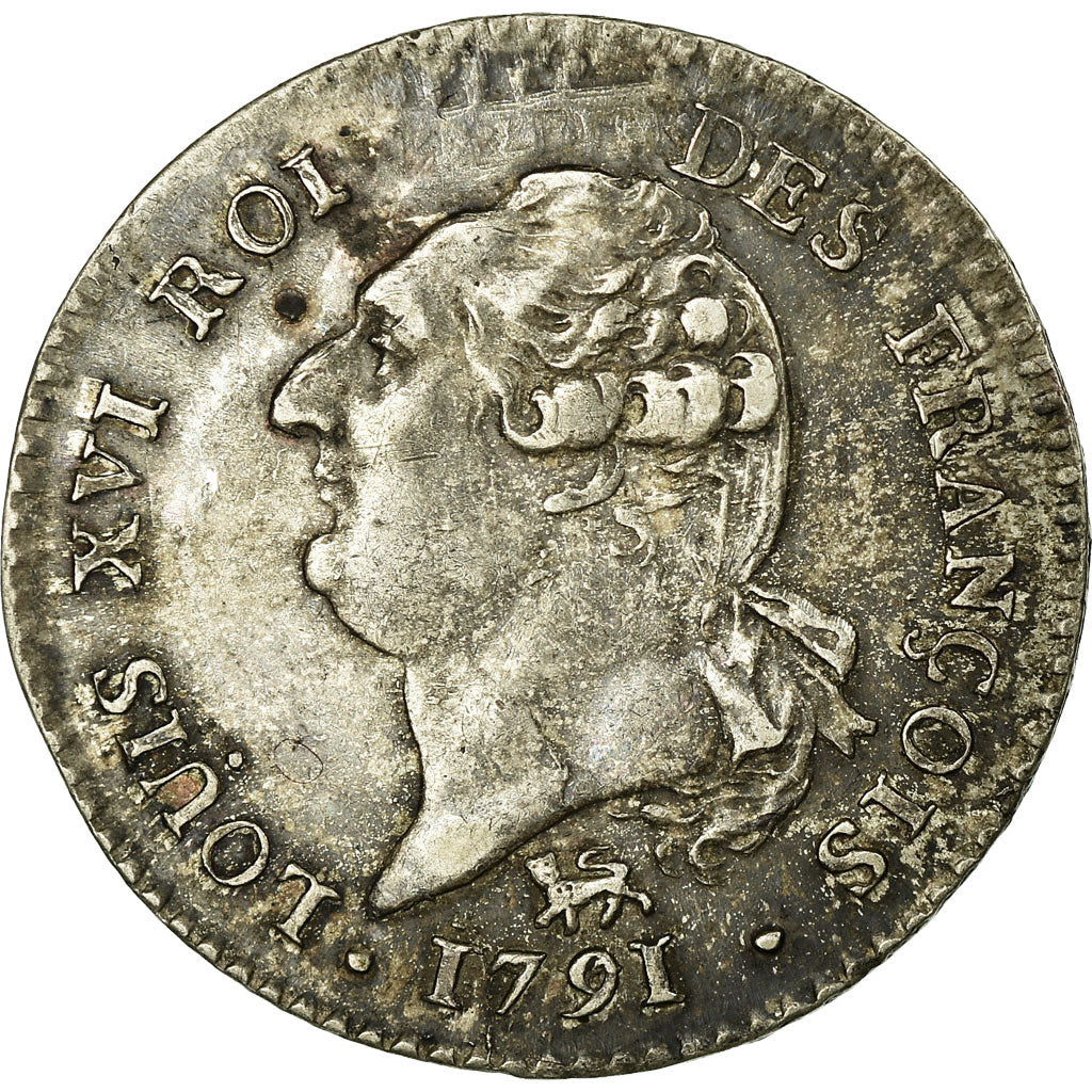 Monnaie, France, Louis XVI, 15 sols françois, 1791, Paris, KM:604.1