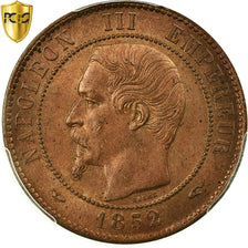 France, Napoleon III, 10 Centimes, 1852 A, KM:771.1, PCGS MS65RB
