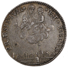 ITALIAN STATES, 5 Paoli, 1/2 Scudo, 1797, Bologna, KM #338, AU(55-58), Silver,..
