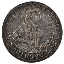 AUSTRIA, Thaler, 1632, Hall, KM #629.4, AU(55-58), Silver, 28.76