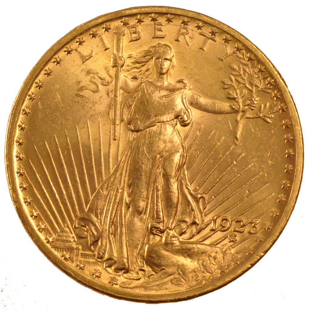 United States, Saint-Gaudens, 20 Dollars, 1923, Philadelphia, KM #131,...