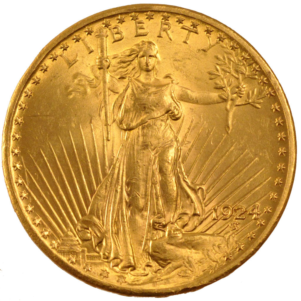 United States, Saint-Gaudens, 20 Dollars, 1924, Philadelphia, KM #131,...