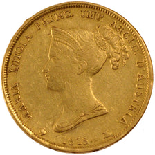 ITALIAN STATES, 40 Lire, 1815, KM #32, EF(40-45), Gold, 12.89