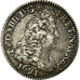 Moneda, Francia, Louis XIV, 1/4 Écu aux 8 L, 1/4 Ecu, 1691, Paris, MBC, Plata
