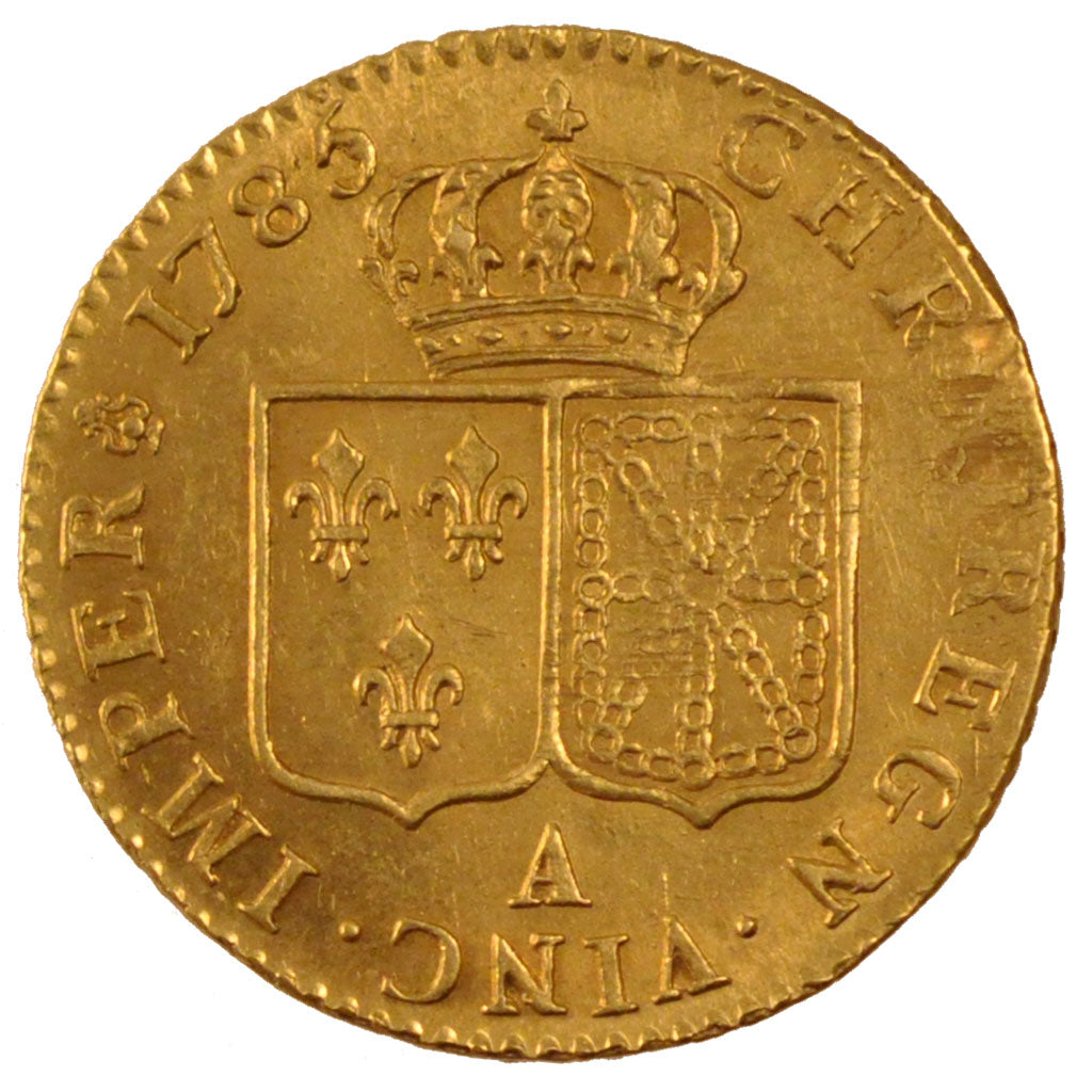 FRANCE, Louis d'or à la tête nue, Louis D'or, 1785, Paris, KM #591.1, AU(55-58),