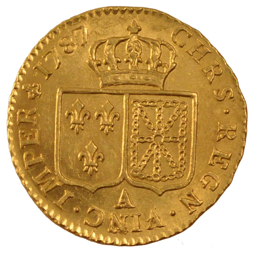 FRANCE, Louis d'Or, 1787, Paris, AU(55-58), Gold, Gadoury #361, 7.62