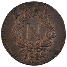 Monnaie, FRENCH STATES, ANTWERP, 5 Centimes, 1814, Anvers, SUP, Bronze