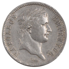 FRANCE, Napoléon I, Franc, 1808, Paris, KM #682.1, AU(55-58), Silver, Gadoury #.