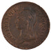 FRANCE, Dupré, 2 Decimes, 1796, Paris, KM #638.1, AU(50-53), Bronze, 31, Gadoury