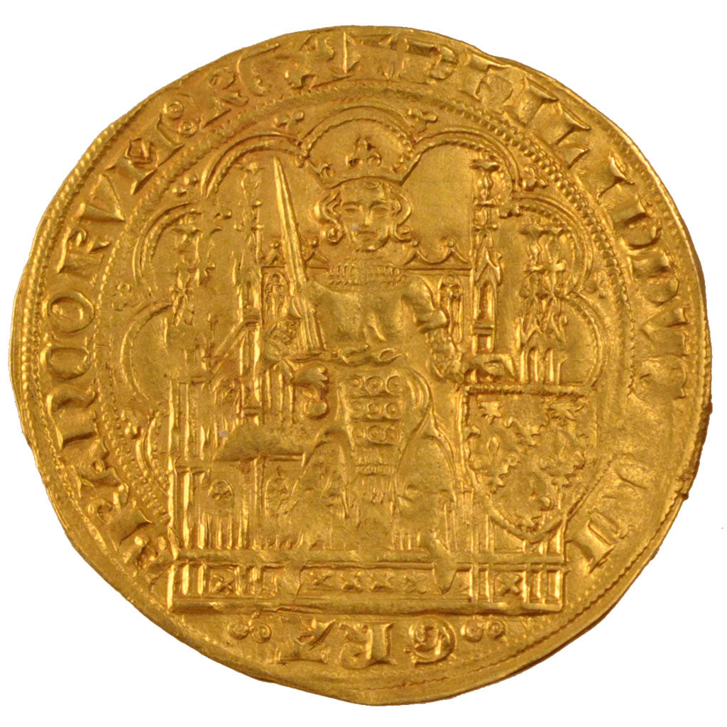 FRANCE, Ecu d'or, AU(50-53), Gold, Duplessy #249, 4.52