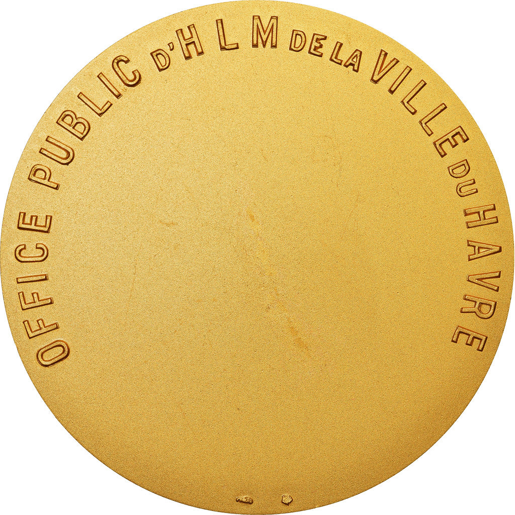Francia, medaglia, Office Public d'HLM de la Ville du Havre, SPL, Bronzo dorato