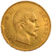 FRANCE, Napoléon III, 100 Francs, 1855, Paris, KM #786.1, AU(50-53), Gold, G...
