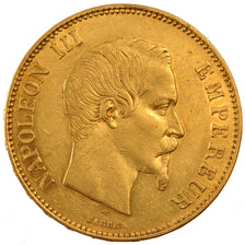 Second Empire, 100 Francs or Napoléon III tête nue