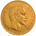 FRANCE, Napoléon III, 100 Francs, 1858, Paris, KM #786.1, AU(50-53), Gold, G...