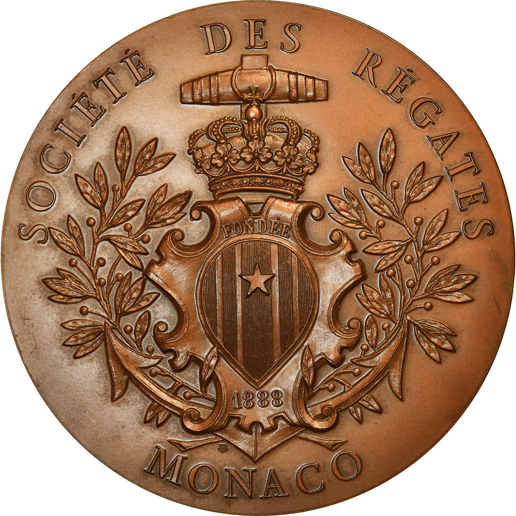 Monaco, Medal, Société des Régates, Yacht-Club, Shipping, 1988, MS(63)