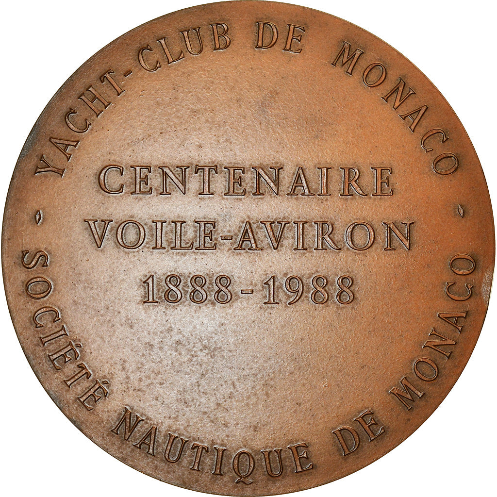Monaco, Medal, Société des Régates, Yacht-Club, Shipping, 1988, MS(63)