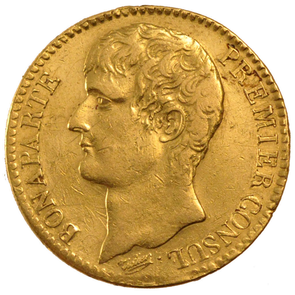 FRANCE, 40 Francs, 1802, Paris, EF(40-45), Gold, Gadoury #1080, 12.87
