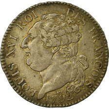 Coin, France, Louis XVI, ½ écu de 3 livres françois, 1792, Paris