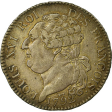 Coin, France, Louis XVI, ½ écu de 3 livres françois, 1792, Paris
