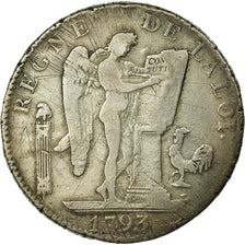 Moneta, Francia, Écu de 6 livres françoise, 6 Livres, 1793, Paris, MB+