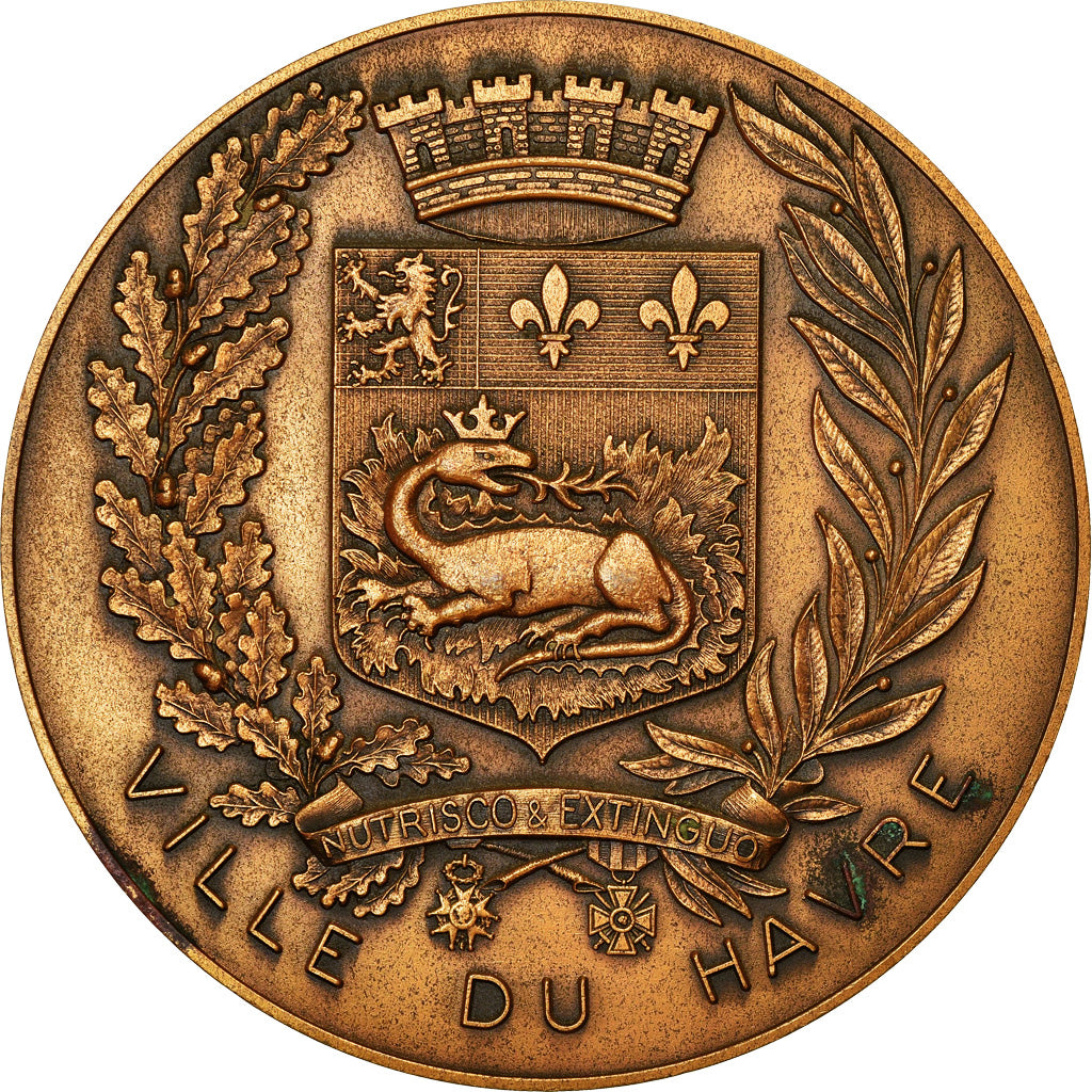France, Medal, 40ème Anniversaire de la Libération du Havre, MS(60-62), Bronze