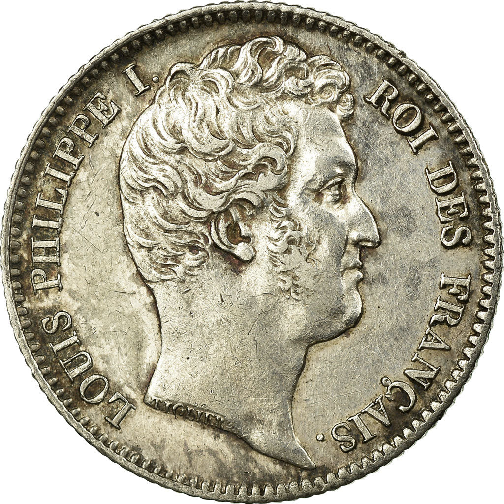 Moneta, Francja, Louis-Philippe, Franc, 1831, Rouen, AU(50-53), Srebro