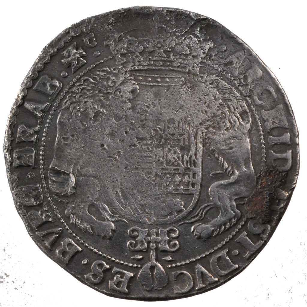 Belgium, Ducaton, 1618, Bruxelles, VF(20-25), Silver, Delmonte #249, 32.37
