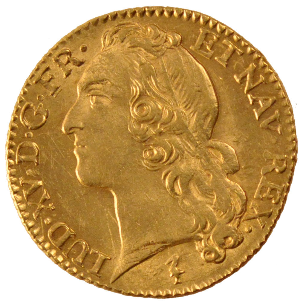 FRANCE, Louis d'or au bandeau, Louis D'or, 1745, Lille, KM #513.22, AU(55-58),..