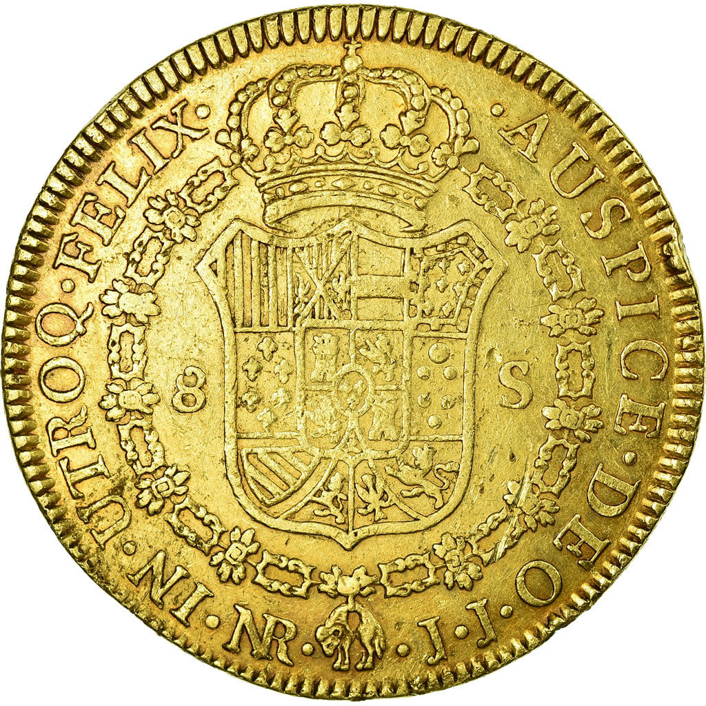 Monnaie, Colombie, Charles IV, 8 Escudos, 1794, Nuevo Reino, TTB, Or, KM:62.1