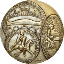 France, Medal, Conseil Général du Val d'Oise, 1984, Merle, MS(65-70), Silver