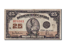 Canada, 25 Cents, 1923, KM #11a, 1923-07-02, VF(30-35), A-1