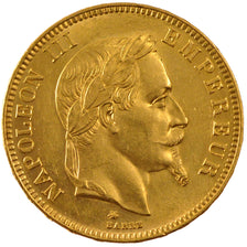 FRANCE, Napoléon III, 100 Francs, 1869, Paris, KM #802.1, MS(60-62), Gold, G...