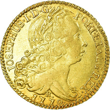 Munten, Brazilië, Jose I, 6400 Reis, 1770, Rio de Janeiro, ZF+, Goud, KM:172.2