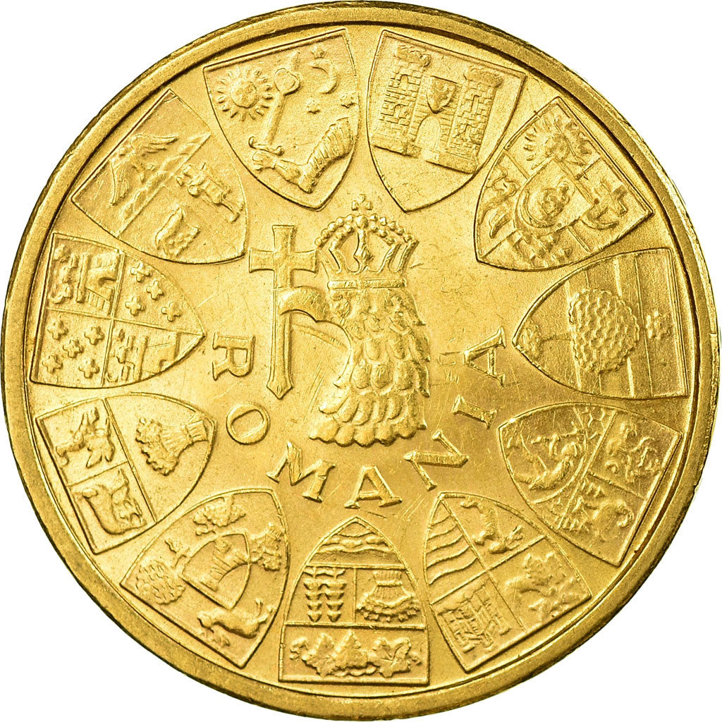 Coin, Romania, Mihai I, 20 Lei, 1944, MS(60-62), Gold, KM:M13