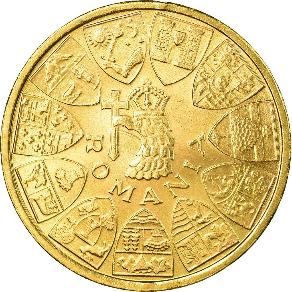 Coin, Romania, Mihai I, 20 Lei, 1944, MS(60-62), Gold, KM:M13